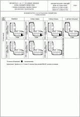 Проекты 9-, 16-, 17-этажных жилых блок-секций серии П3М с жилым и нежилым первым этажом для массового строительства. Номенклатута и состав блок-секций П3М. Проекты блок секций П3М-2/9, П3М-2/9Н1, П3М-2/16, П3М-2/16Н1, П3М-2/17, П3М-2/17Н1.Схема плана