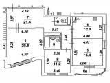 план БТИ - свободная планировка квартиры