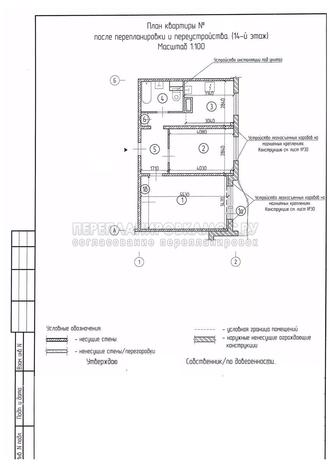 Перепланировка 2 комнатной квартиры в П 44: план после ремонта