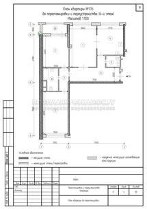 Проект перепланировки 3-комнатной квартиры в ЖК Наследие