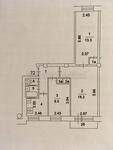План 3 комнатной квартиры серии II-29 с размерами