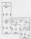 План БТИ 3-комнатной квартиры в доме серии КОПЭ