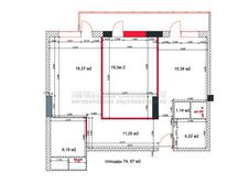 Дизайн-проект с перепланировкой двухкомнатной квартиры