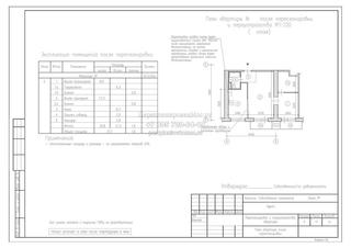 Перепланировка 2хкомнатной квартиры I-515, план после
