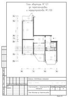 Перепланировка трехкомнатной квартиры в доме серии П-44 с устройством гостиной и гардеробной , план до