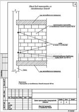Проект перепланировки для квартиры в г. Дзержинский, вид перегородки из пенобетонных блоков