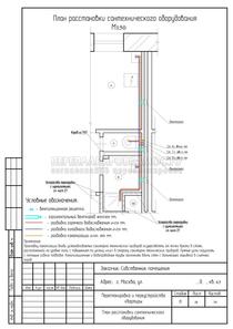 Перепланировка 3-комнатной квартиры в кирпичном доме, план расстановки оборудования в туалете и ванной