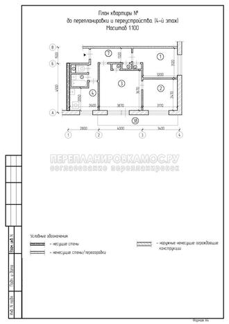 Перепланировка трехкомнатной квартиры в хрущевке: план до ремонта