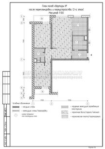 Проект перепланировки 3 х комнатной квартиры: план полов