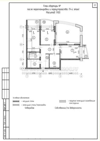 План перепланировки 3 х комнатной квартиры: итоговый вариант