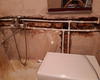 Прокладка труб в ванной  в несущей стене в штробах