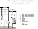 План до перепланировки трехкомнатной квартиры КОПЭ