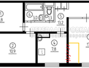 Перепланировка трехкомнатной квартиры в серии П30 