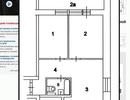 Перепланировка двухкомнатной квартиры в II 68