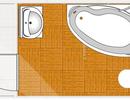План расположения сантехники в ванной комнате после перепланировки