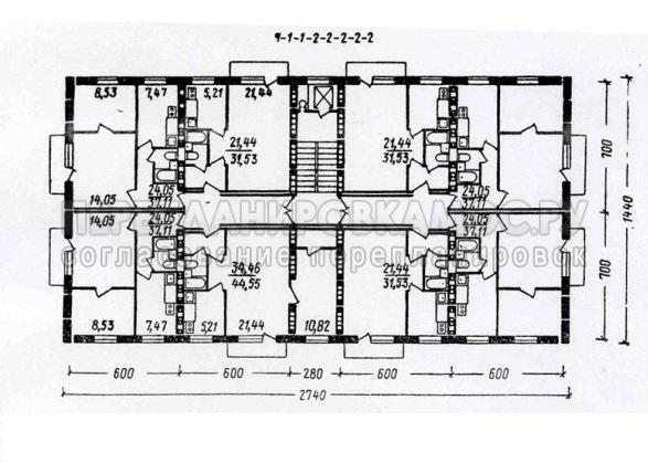 Поэтажный план II-18 МИК