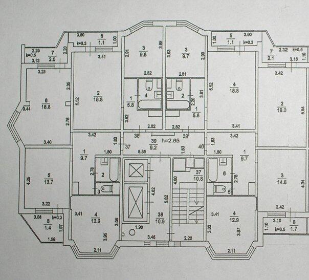 План этажа дома серии П-44К
